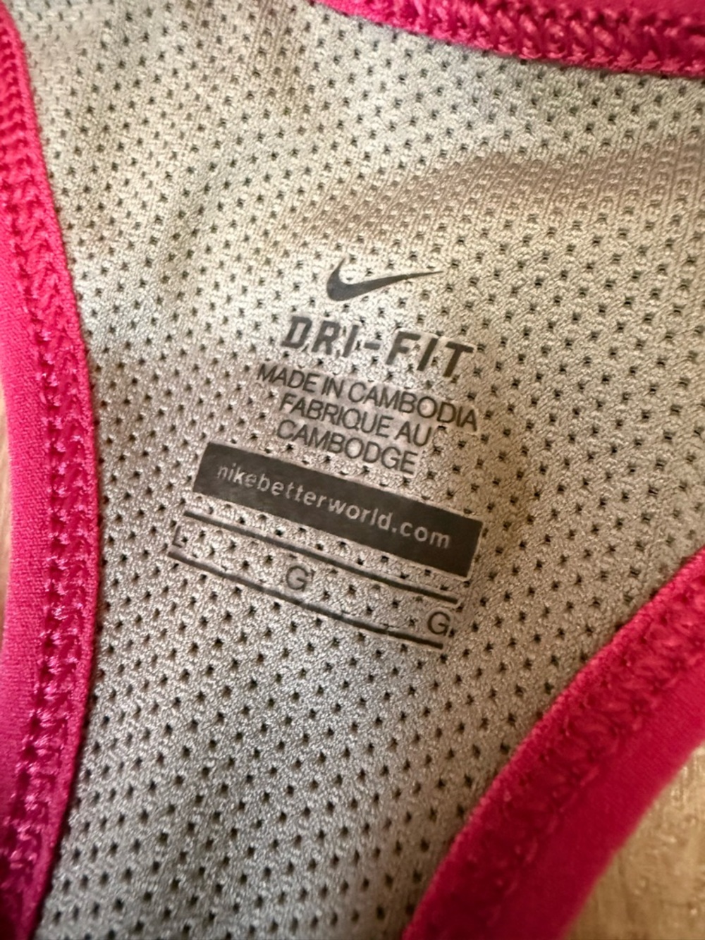 Nike Women's Hot Pink Racerback Training Tank - Picture 2 of 6